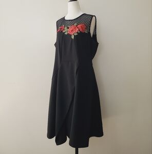 Ricki's Floral Embroidered Midi Dress